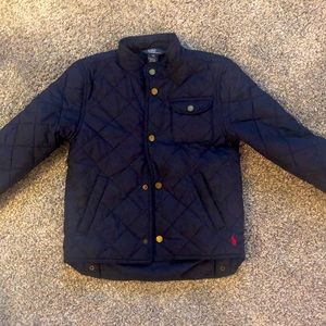 NWOT Polo Blue Quilted Jacket Size 6